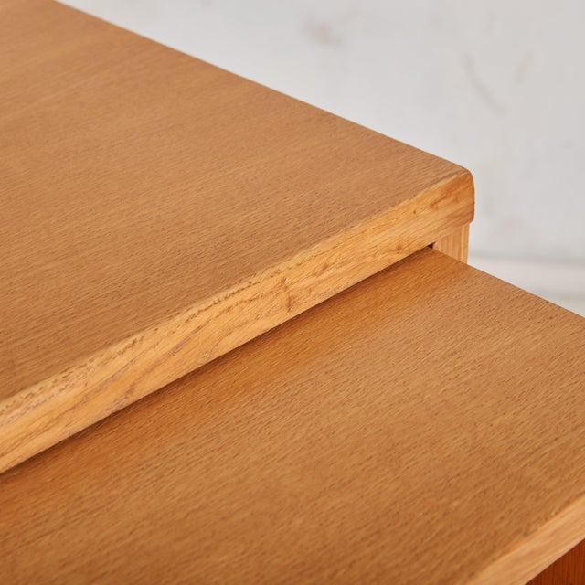 Danish Oak Pull-Out Desk on Wheels, 1970s For Sale - Image 16 of 18