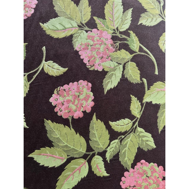 Textile Vintage Hydrangea Trail Brown Performance Fabric by Summer Classics For Sale - Image 7 of 10