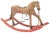 Brown Antique American Carved & Painted Early Rocking Horse For Sale - Image 8 of 9