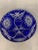Glass Vintage Cobalt Blue Crystal Bowl For Sale - Image 7 of 7