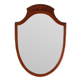 Vintage Federal Style Shield Mirror, 1930s For Sale