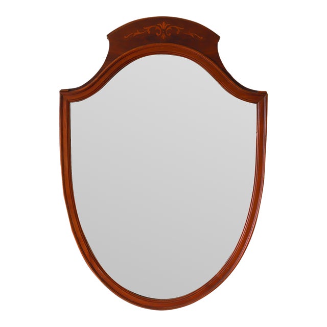 Vintage Federal Style Shield Mirror, 1930s For Sale