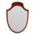 Vintage Federal Style Shield Mirror, 1930s For Sale