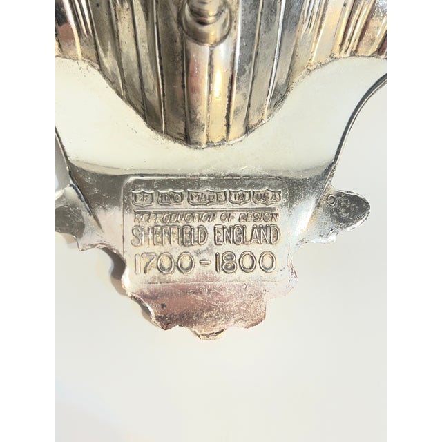 Vintage Sheffield Silver Plate Shell Dish, English Regency Style For Sale - Image 13 of 13