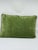Textile Green Velvet and Taupe Tweed Lumbar Decorative Throw Pillow Cover For Sale - Image 7 of 7