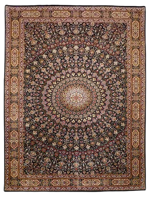 Tabriz Gombad Rug, 1990s
