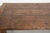 Wood Antique Oak Dining Table with Walnut Top and Drawer For Sale - Image 7 of 14