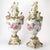 Traditional Large Pair Antique Dresden Porcelain Three-Part Lidded Vases / Figural Handles For Sale - Image 3 of 9
