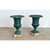 French 19th Century Pair of Cast Iron Urns on Stone Bases For Sale In Baton Rouge - Image 6 of 7
