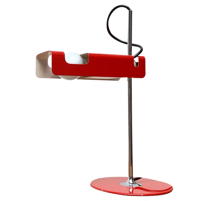 Mid-Century Italian Spider 291 Table Lamp by Joe Colombo for Oluce, 1960s For Sale