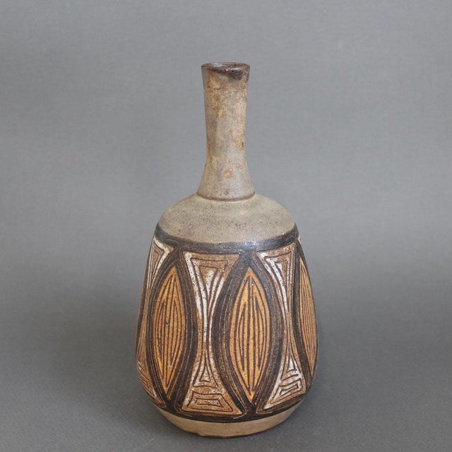 Vintage French Ceramic Flower Vase by Alexandre Kostanda, 1960s For Sale - Image 3 of 14