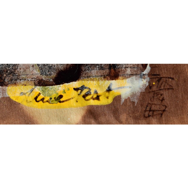 Klaus Neuper 1949 Nuremberg – 2007 Greece "Without Text", 1984 Mixed media (oil, gouache, varnish, ink) on brown paper,...