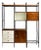 “Mf 710” Modular Bookshelf in Rosewood & Metal, Geraldo De Barros for Unilabor, Brazil, C. 1955 For Sale