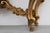 Louis XV Rococo Style Carved Gilt Console Table with Rose Marble Top, Italy, 1950s For Sale - Image 13 of 16