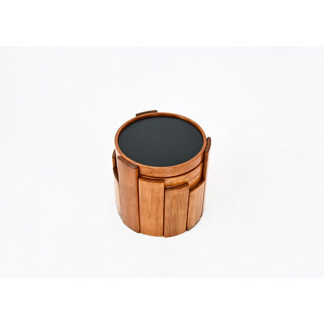 Cassina Model 780 Nesting Tables by Gianfranco Frattini for Cassina, 1960s, Set of 4 For Sale - Image 4 of 12