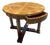 Vintage French Empire Style Round Mahogany Accent Round Table For Sale