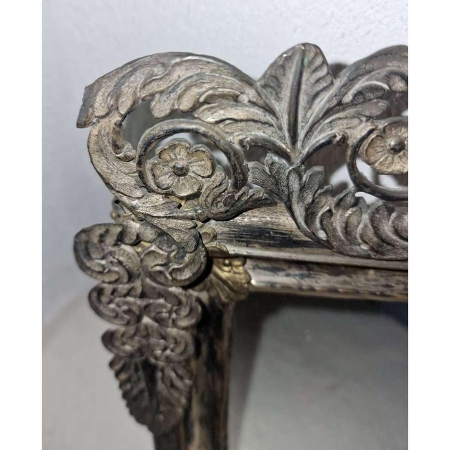 Pair of 19th Century Silvered Baroque Revival Mirrors For Sale - Image 6 of 11