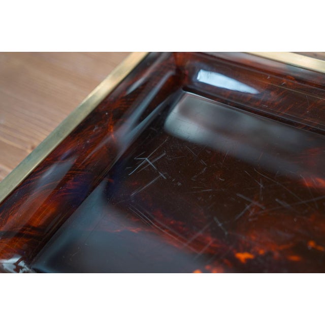 Mid-Century Acrylic and Metal Tray from Christian Dior, 1970s For Sale - Image 12 of 14