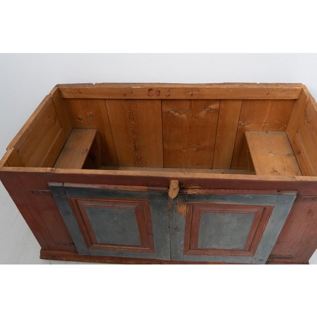 Large 19th Century Swedish Folk Art Side Table For Sale - Image 9 of 18