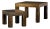 Mid 20th Century Two Rosewood Nesting Tables, Don Shoemaker For Sale