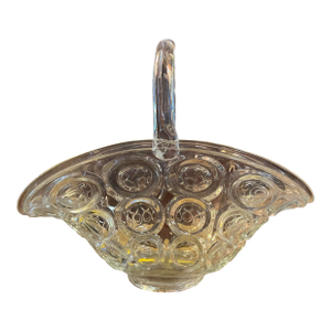 Mid 20th Century Mid Century Vintage Glass Basket