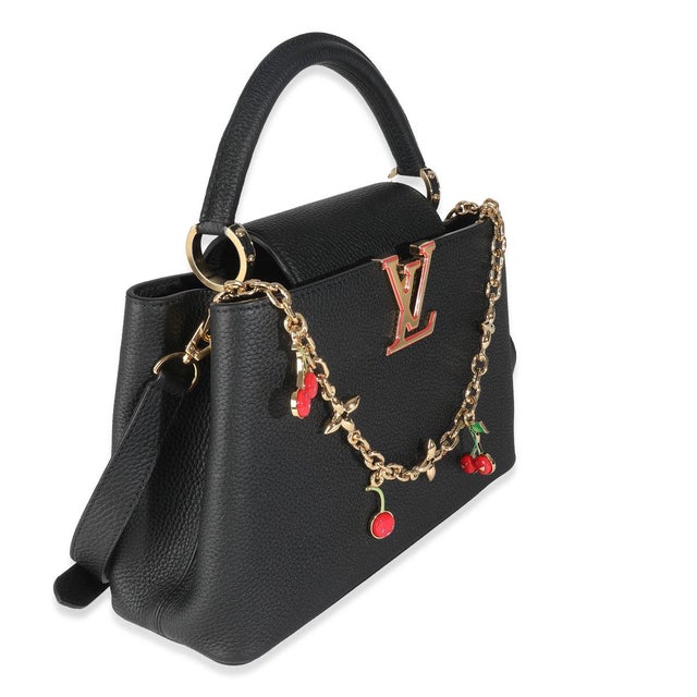 Contemporary x TM Black Taurillon Capucines MM For Sale - Image 3 of 8