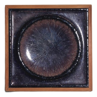 Mid-Century Ceramic Art Tile by Konrad Galaaen for Borgestad Fabrikker, Norway, 1960 For Sale