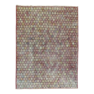 Vintage Turkish Deco Rug For Sale