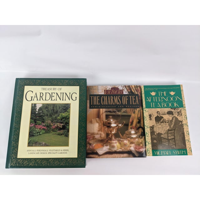 Vintage Tea & Garden Library – Green & Cream Decorative Books, Set of 3 ...