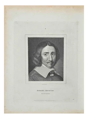 Thomas Holloway, Portrait of Robert Arnauld, Original Etching, 1810