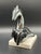 After Franz Marc, Shiny Horse Sculpture, 1920s-1940s, Platinum-Plated Metal on a Ceramic Base For Sale - Image 6 of 16