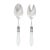 VIETRI Aladdin Antique Flatware White Salad Server Set - 2 Pieces For Sale - Image 10 of 10