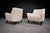 1950s Pair of Armchairs in Hardwood & Off White Upholstery, Joaquim Tenreiro, 1950s For Sale - Image 5 of 9