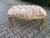 1980s French Louis XVI Gold Beech Pink Damask Bench For Sale - Image 4 of 8
