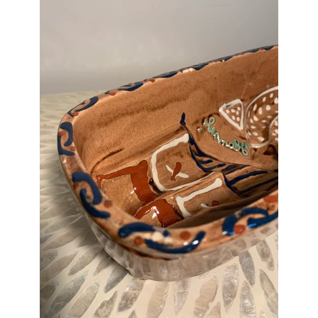 1980s Vintage Alsace France Terra Cotta Pottery “Hansel” Food Mold For Sale - Image 5 of 10