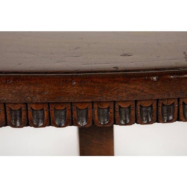 Wood 18th Century Italian Walnut Demi Lune Console Tables, Set of 2 For Sale - Image 7 of 10