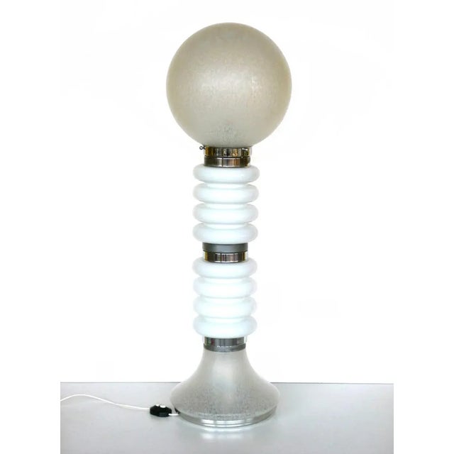 Gray Vintage Space Age Floor Lamp from Mazzega For Sale - Image 8 of 8