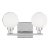 Sean Lavin By Visual Comfort Studio Clybourn 2-Light Bath Vanity Sconce in Chrome For Sale