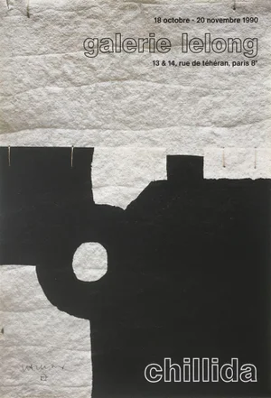 1990 Eduardo Chillida Galerie Lelong Poster