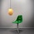 Mid-Century Modern Drop-Shaped Pendant Lamp in Plastic Granules, Germany, 1970s For Sale - Image 3 of 9