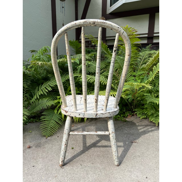 Authentic Vintage Rachel Ashwell Shabby Chic Couture Side Chair Child Sized For Sale - Image 6 of 9