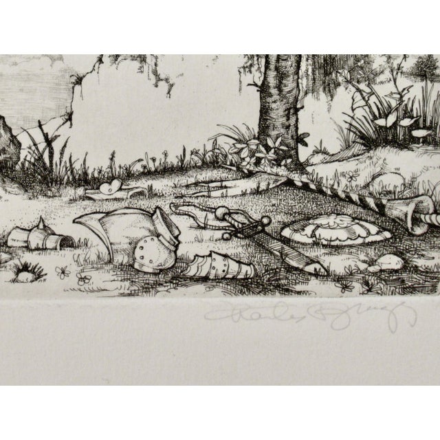 Late 20th Century Charles Bragg The Tourists C. 1980 Reproduction Print For Sale - Image 5 of 6