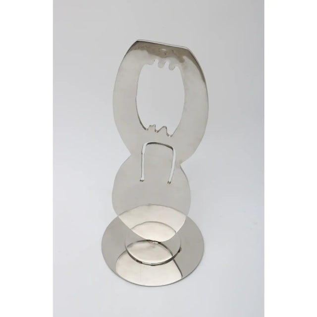 1970s Jack Schuyler Abstract Sculpture Polished Steel For Sale In West Palm - Image 6 of 13