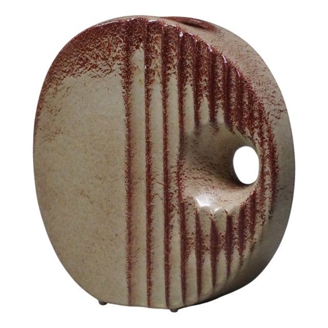 Vintage Bertoncello Ceramic Vase, 1970s For Sale