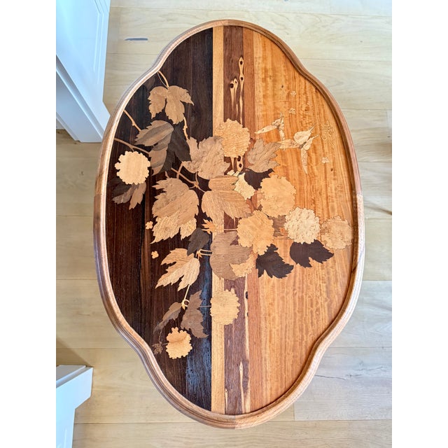 Emile Galle Late 19th Century Émile Gallé Pedestal Table For Sale - Image 4 of 8