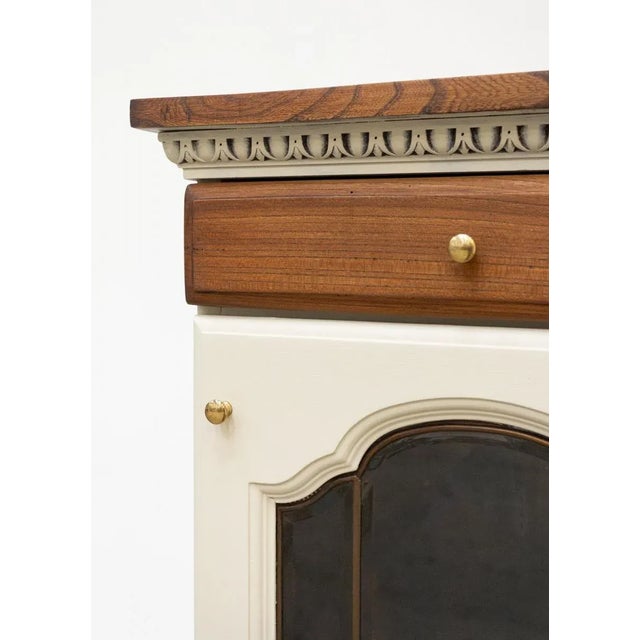 Vintage Oak Display Cabinet, 1950s For Sale - Image 9 of 13