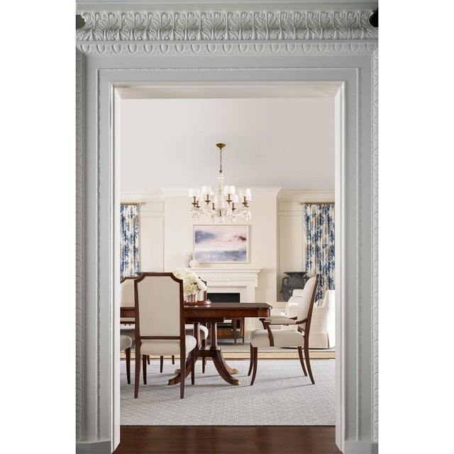 English Classic Upholstered Dining Armchair (Sets of 2) For Sale - Image 3 of 5