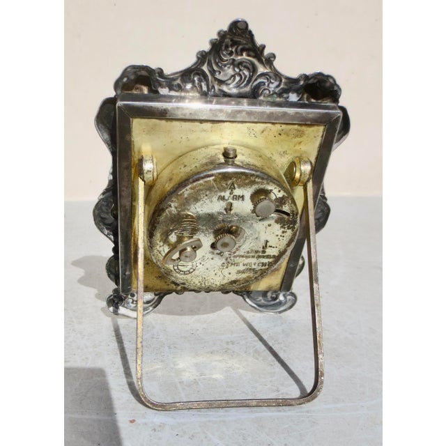 Gorhan Sterling Silver Table Alarm Clock For Sale In New York - Image 6 of 8