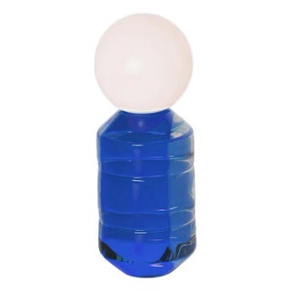 Spot Lamp Modern Blown-Glass Transparent Table Light Minimalist 8x19 Inch For Sale