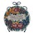 Vintage 13" Italian Hand-Painted Galvani Pordenone Majolica Wall Charger For Sale